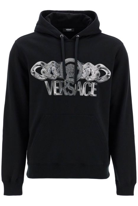 versace 'hooded sweatshirt with medusa