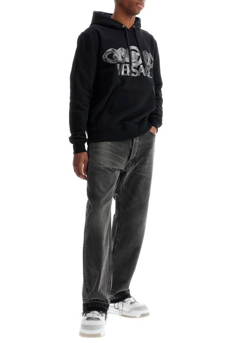 versace 'hooded sweatshirt with medusa