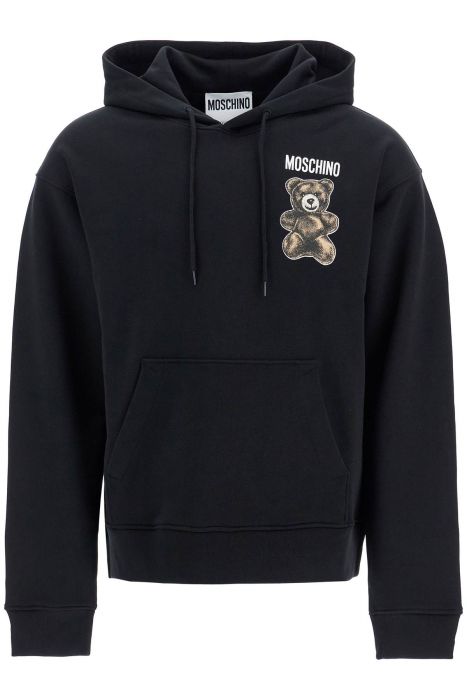 moschino moschino teddy bear hooded sweat