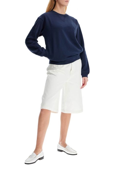 frame flared denim bermuda shorts.