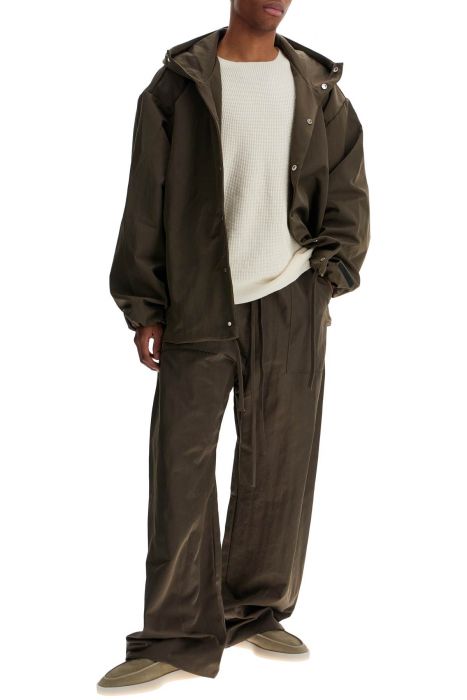 fear of god essentials waffle crew neck pul