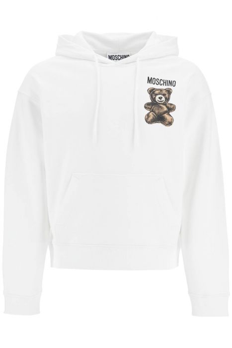 moschino moschino teddy bear hooded sweat