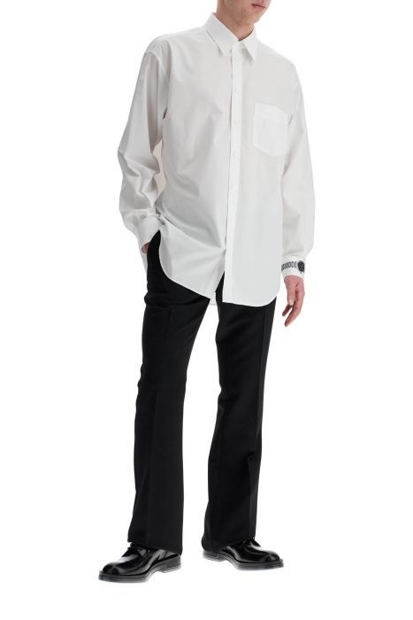 moschino printed cuff shirt with unique