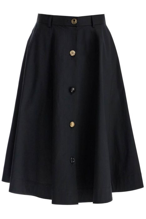moschino 'poplin skirt with buttons'