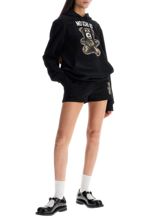 moschino moschino teddy bear hooded sweat