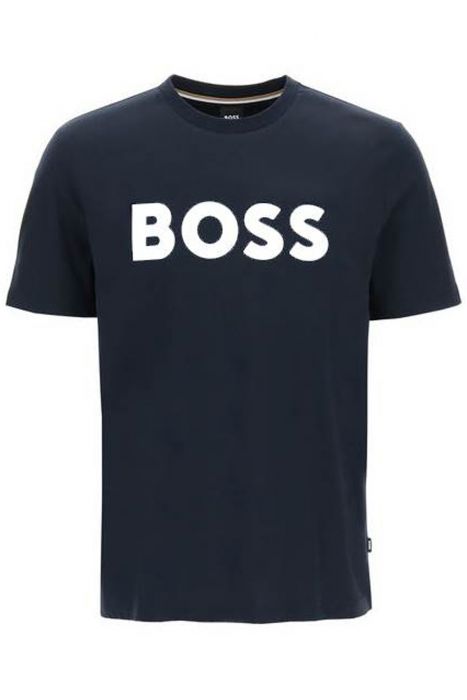 boss tiburt 354 logo print t-shirt
