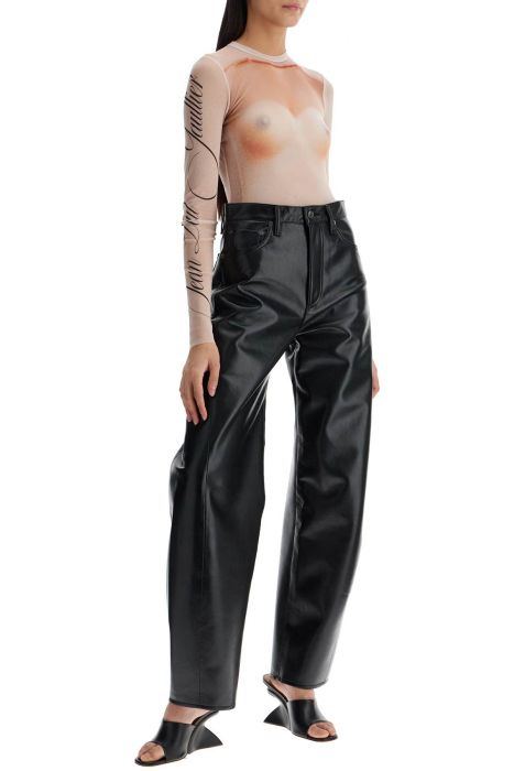 jean paul gaultier printed mesh body suit for