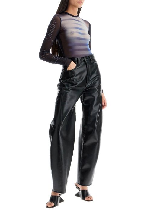 jean paul gaultier printed mesh body suit for