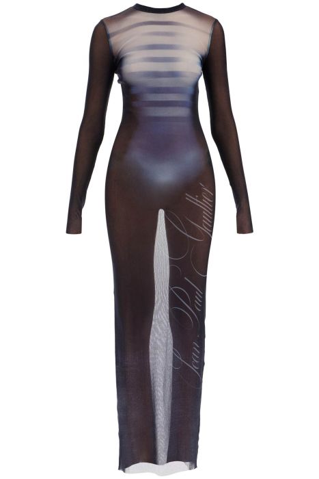 jean paul gaultier long mesh dress 'le mã¢le'