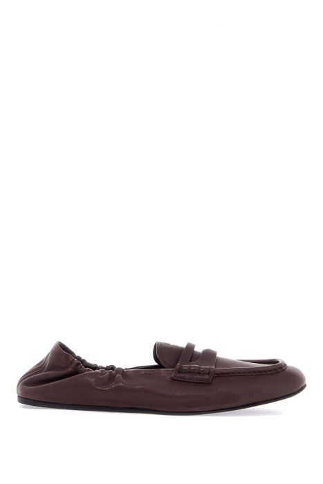 miu miu nappa leather loafers