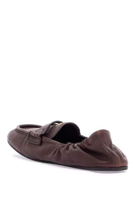 miu miu nappa leather loafers