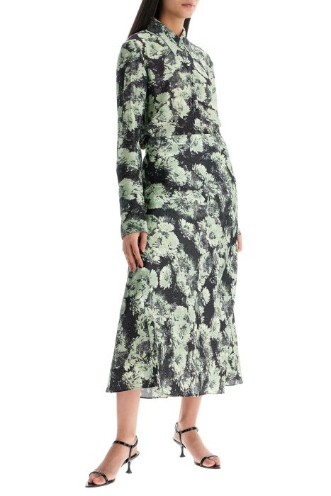 tory burch printed viscose shirt
