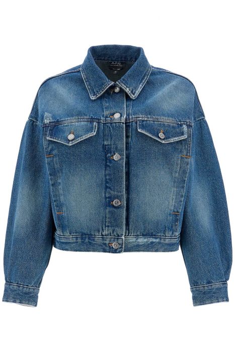 a.p.c. "boxy denim jacket in c
