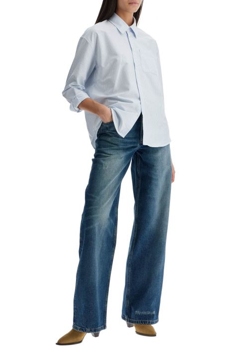 a.p.c. boyfriend shirt with pocket detail