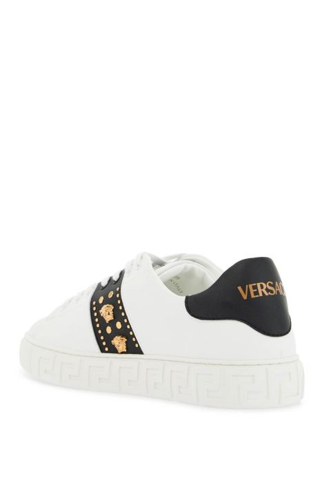 versace 'studded greek sneakers