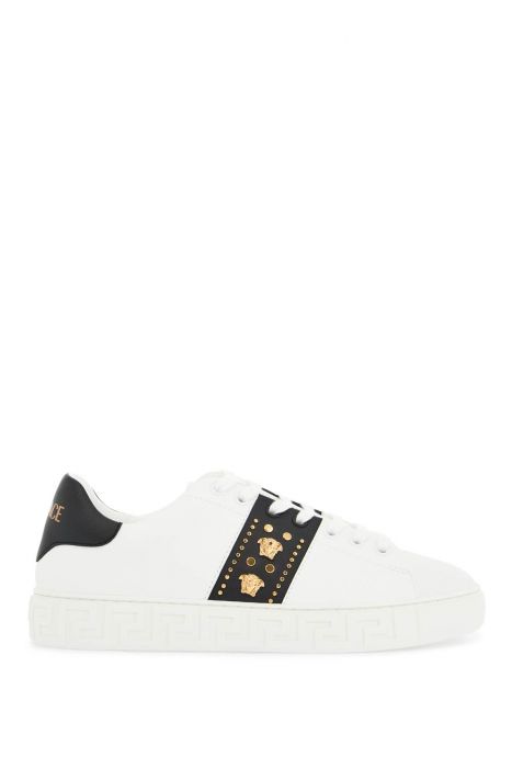 versace 'studded greek sneakers