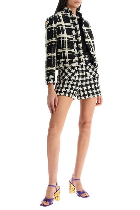 valentino garavani 'light tweed damier pattern