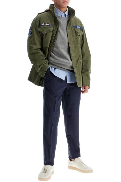 polo ralph lauren herringbone military jacket