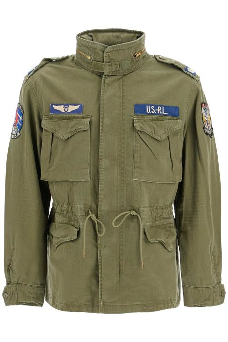polo ralph lauren herringbone military jacket