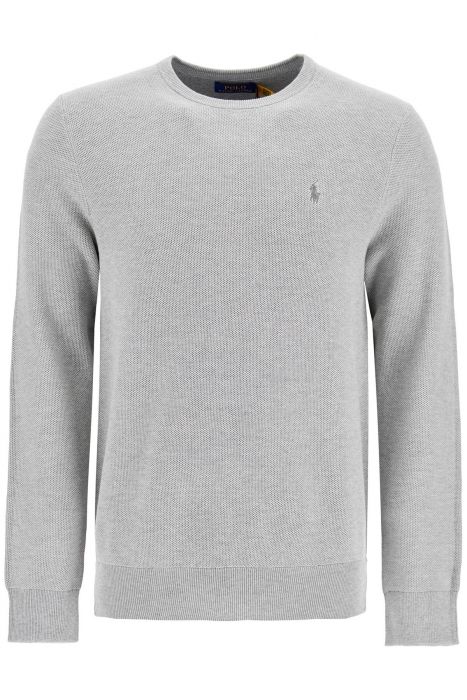 polo ralph lauren textured cotton pullover sweater