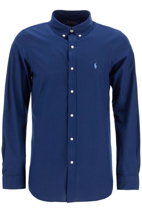 polo ralph lauren slim fit shirt in stretch poplin