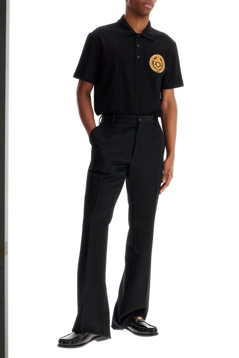 versace chain crest polo shirt