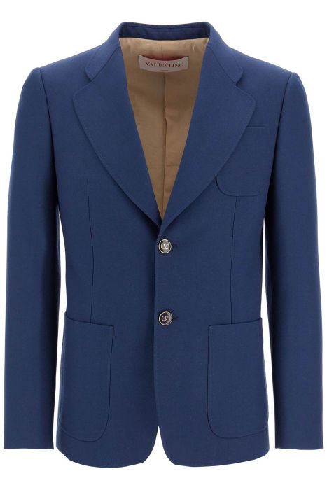 valentino garavani slim fit wool gabardine jacket