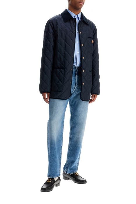 valentino garavani quilted jacket with vlogo