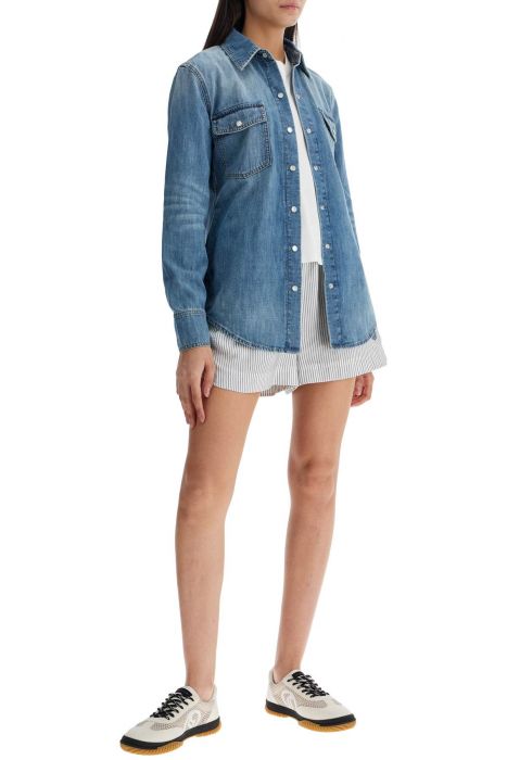 stella mccartney 'striped silk shorts in a