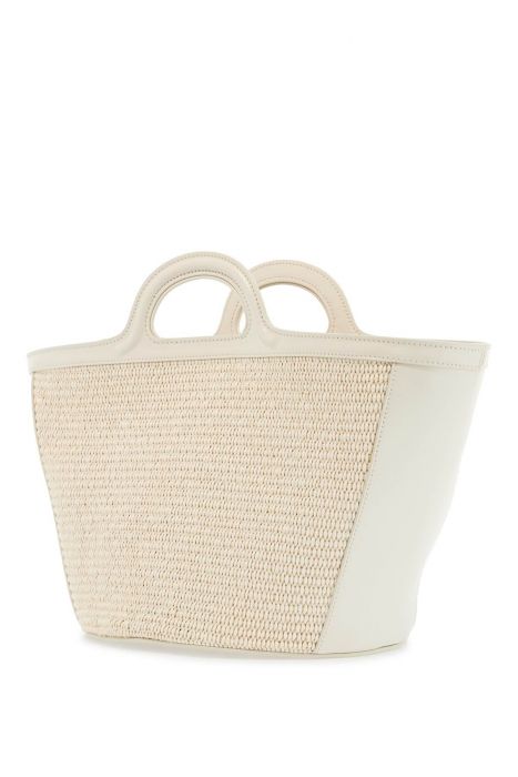 marni beige cotton and nylon handbag with woven design