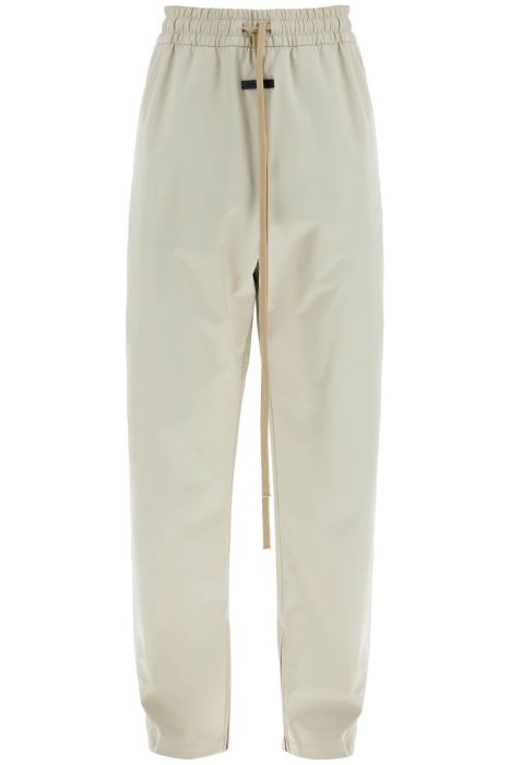 fear of god wide leg nylon track pants in cement