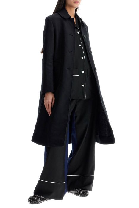 marni elegant black virgin wool trousers