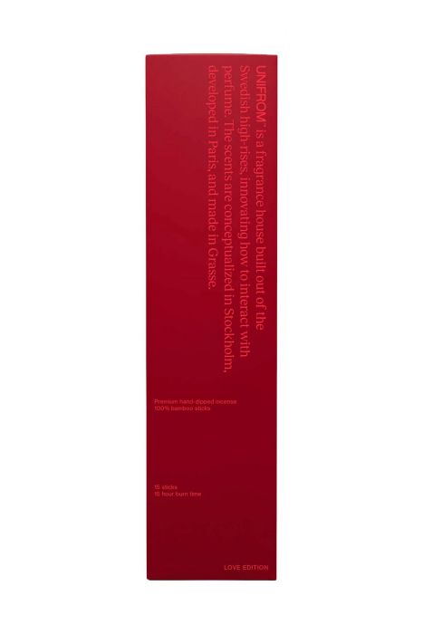 unifrom love edition red incense diffuser 15 bamboo sticks
