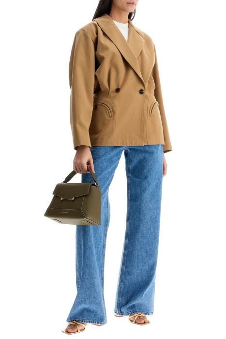 blaze milano blazer in cotone beige doppiopetto