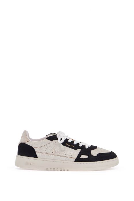 axel arigato sneaker dice lo beige and black in leather and suede with recycled materials