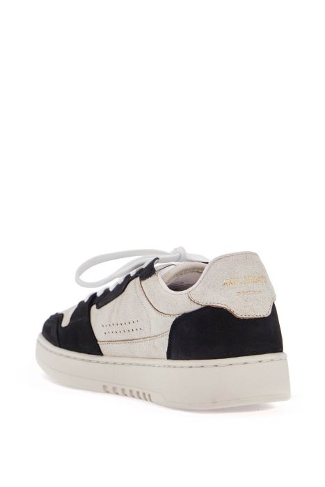 axel arigato sneaker dice lo beige and black in leather and suede with recycled materials