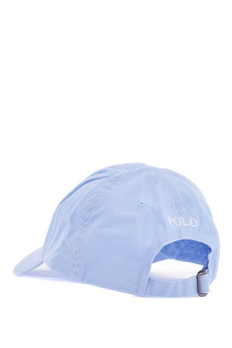 polo ralph lauren light blue cotton hat with horse logo