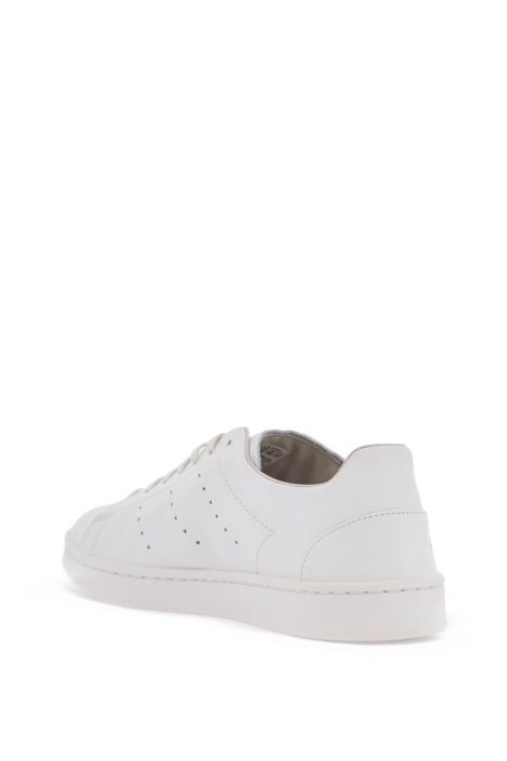 y-3 white leather sneakers with minimalist design