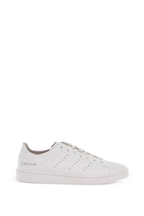 y-3 sneakers in pelle bianche dal design minimalista