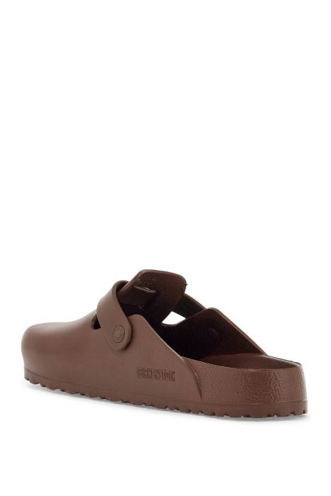 birkenstock boston eva slippers brown with buckle for men