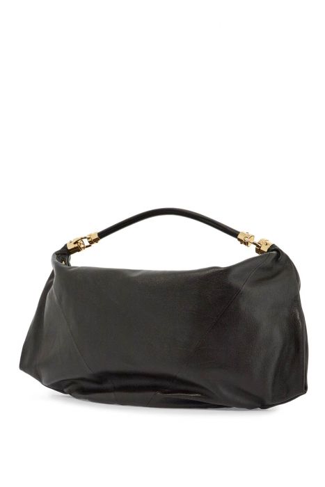 chloe' brown calfskin bag with scarf fringe