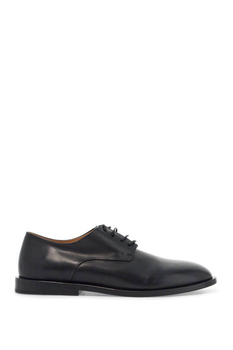 marsell scarpe derby in pelle di vitello nero con finitura lucida