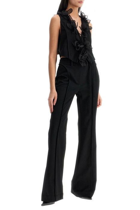 rotate elegant pink recycled polyester women's trousers