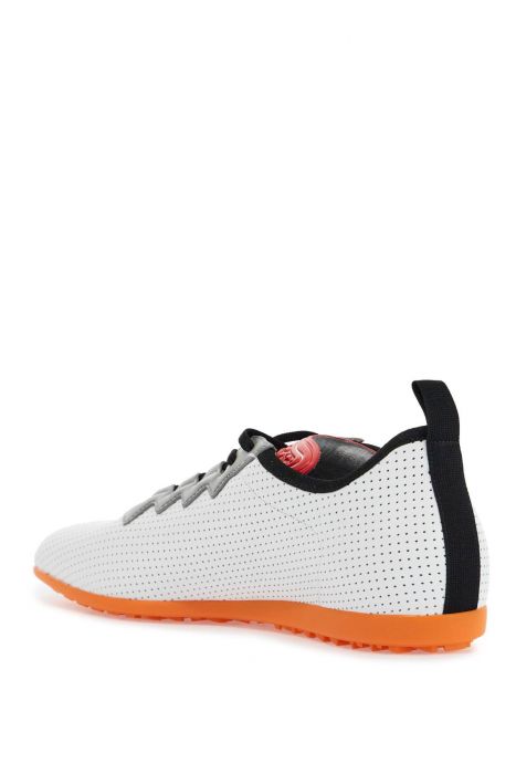 valentino garavani sneaker in white polyurethane with high breathability and hook-and-loop closure