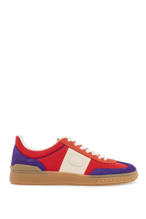 valentino garavani purple women's sneakers in polyester and suede