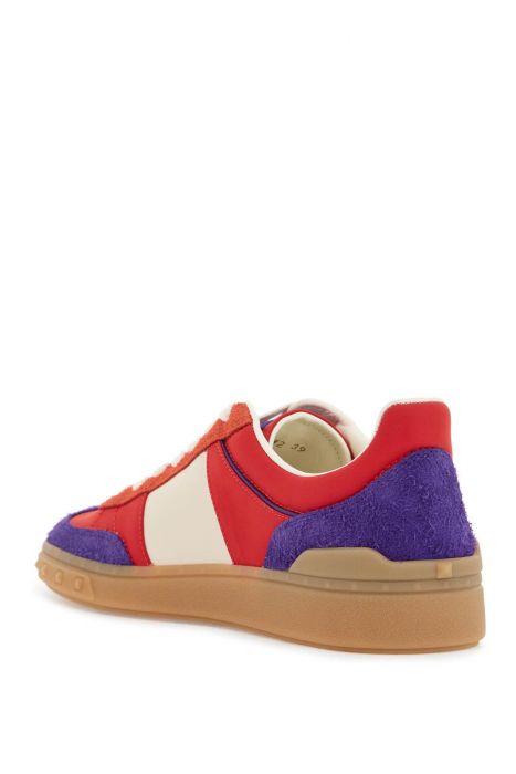 valentino garavani purple women's sneakers in polyester and suede