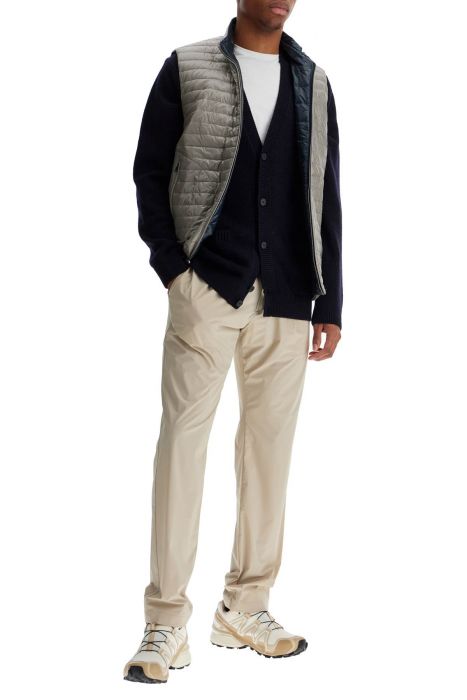 herno reversible black polyamide gilet