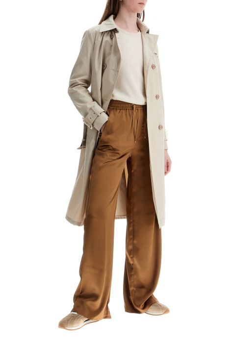 herno wide leg camel polyester pants