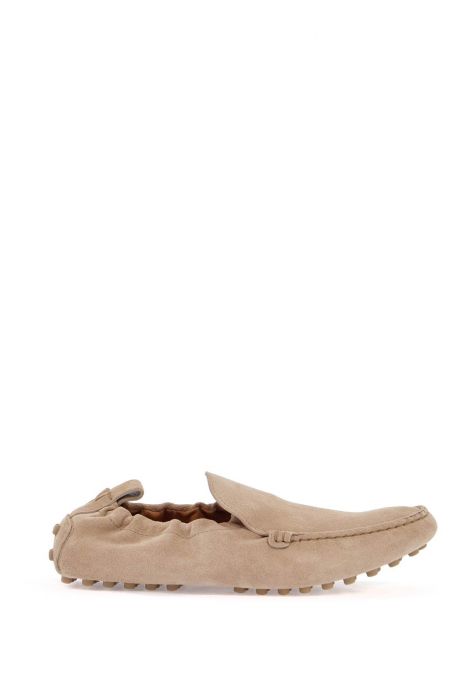 tod's pantofola gommino arricciata in pelle di vitello corda