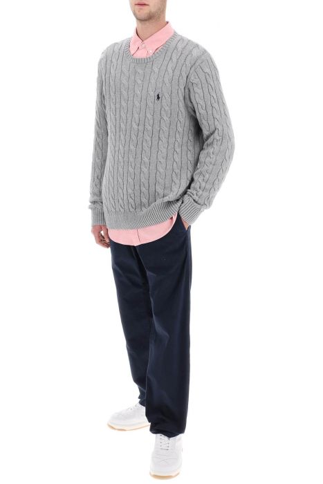 polo ralph lauren cable knit cotton sweater